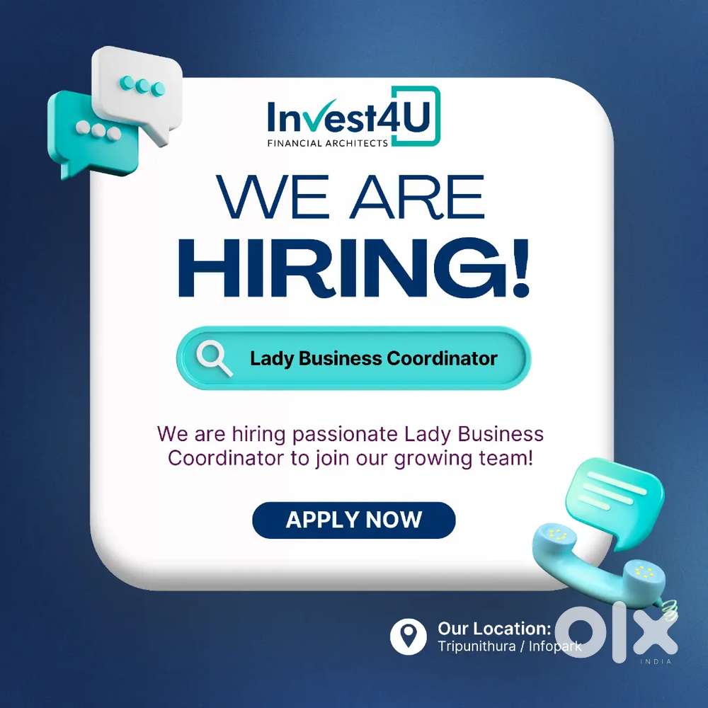 Lady Business Coordinator - Tripunithura / Kakkanad - ₹12K+