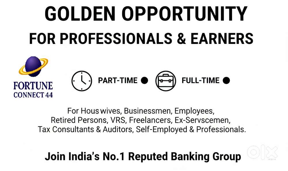 PART-TIME / FULL-TIME JOB – Easy Banking Job – Age Above 25