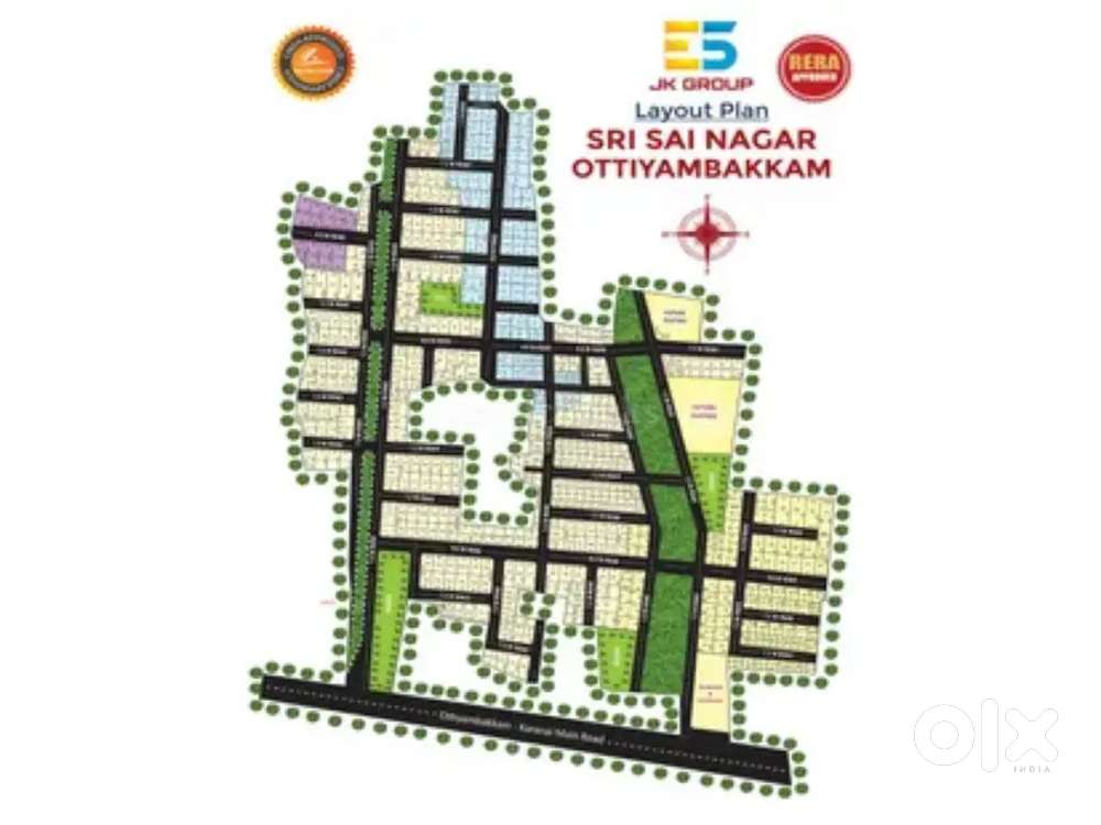 Corner plot for sale at Sri Sai Nagar Ottiyampakkam