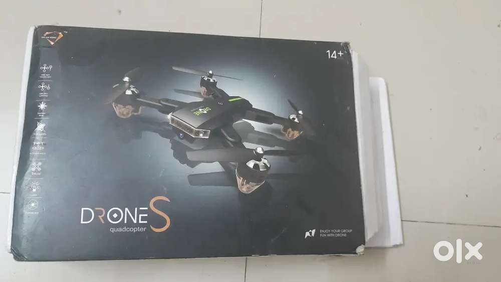Drones flying