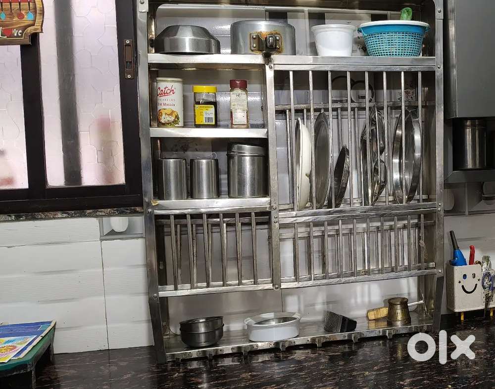 Utensil hanging rack steel for kitchen in good condition