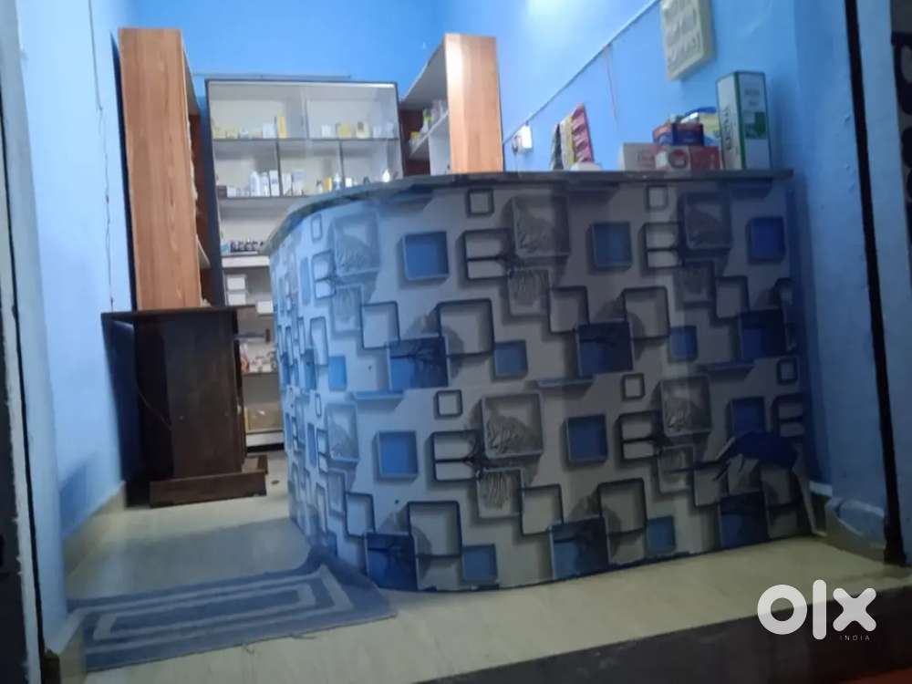 Medical shop 3 Racks and 1counter ,computer table