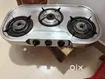 3 burner gas stove