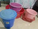 Plastic Tub Buckets Basket Dustbin Immediate Sale