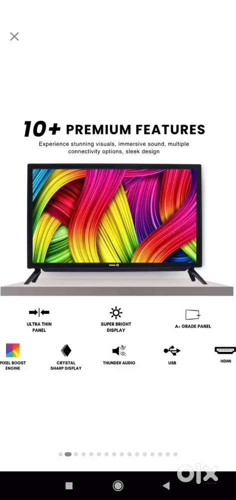 *InnoQ*Soundbar(24 inch) HD Ready LED TV with 30W Front Boom Speakers