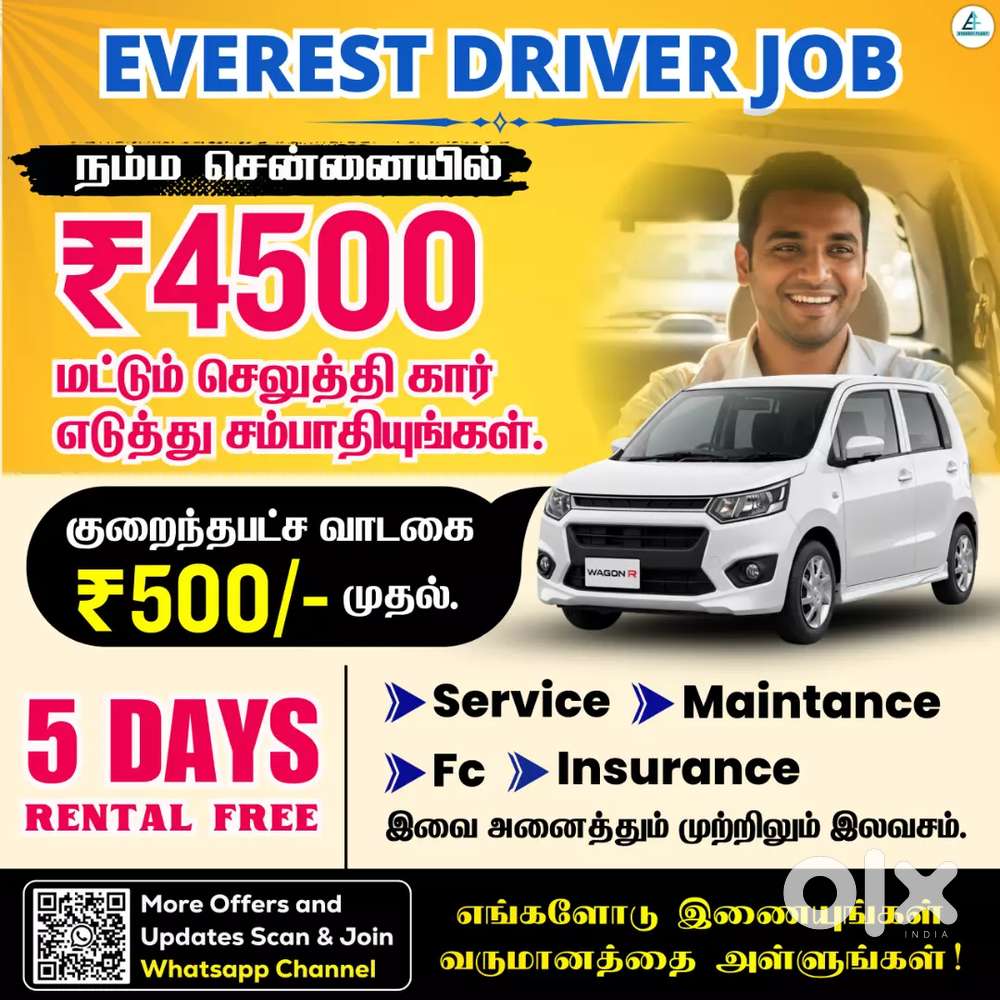 Everest Fleet - Velupanneer Groups Driver Job - Driver Wanted - Uber