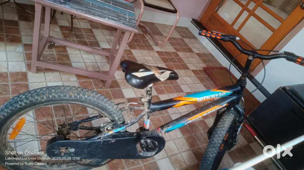 Little bycycle ranger flat tyre 2 year old