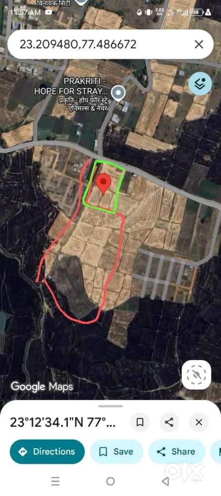 3000 sqft plot with built 5 room and 5 toilet 400 mtr from main kolar