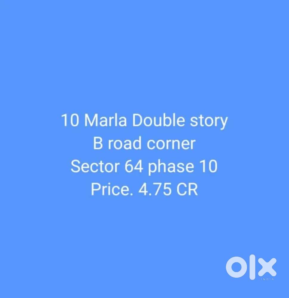 10 Marla b road corner Double story for sale