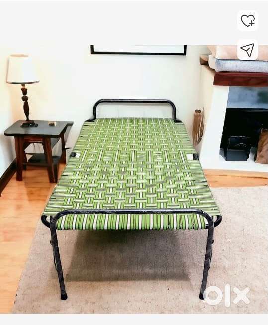 Nylon pre assembled foldable cot
