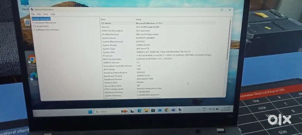 Lenovo T14s core i7-11th Gen refurbished business laptop 16Gb RAM,512G