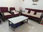3 + 1 + 1 Seater Sofa with Centre Table