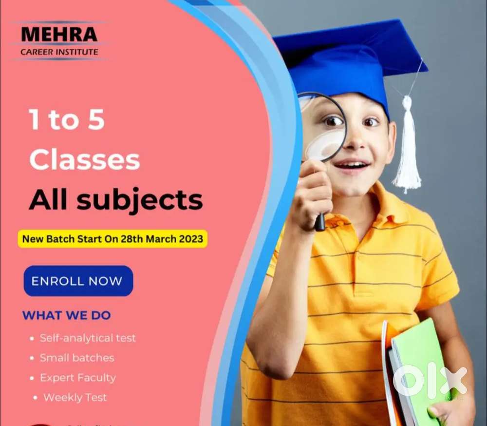 I'm a tution teacher for class 1 to class 5