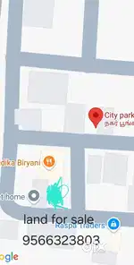 Land for sale in city park ,pullu kadu