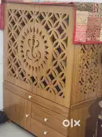 2 months used 4 feet wooden mandhir