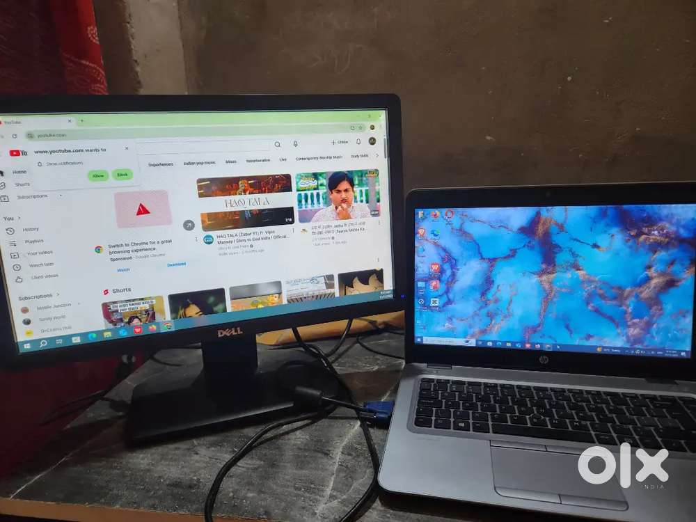 Hp laptop with led screen