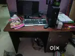 Computer table one draw and one storage