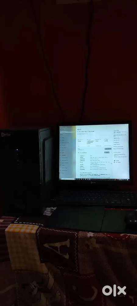 G’nter i3 Desktop PC  4GB RAM, SSD+HDD  15 months Old  With UPS