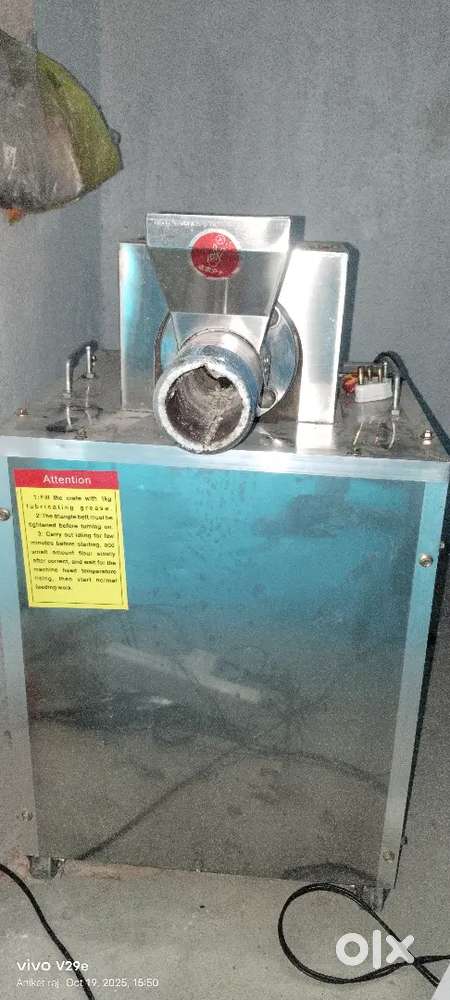 Pasta,noodles manufacturing full setu =Pasta,machine,mixture,steamer