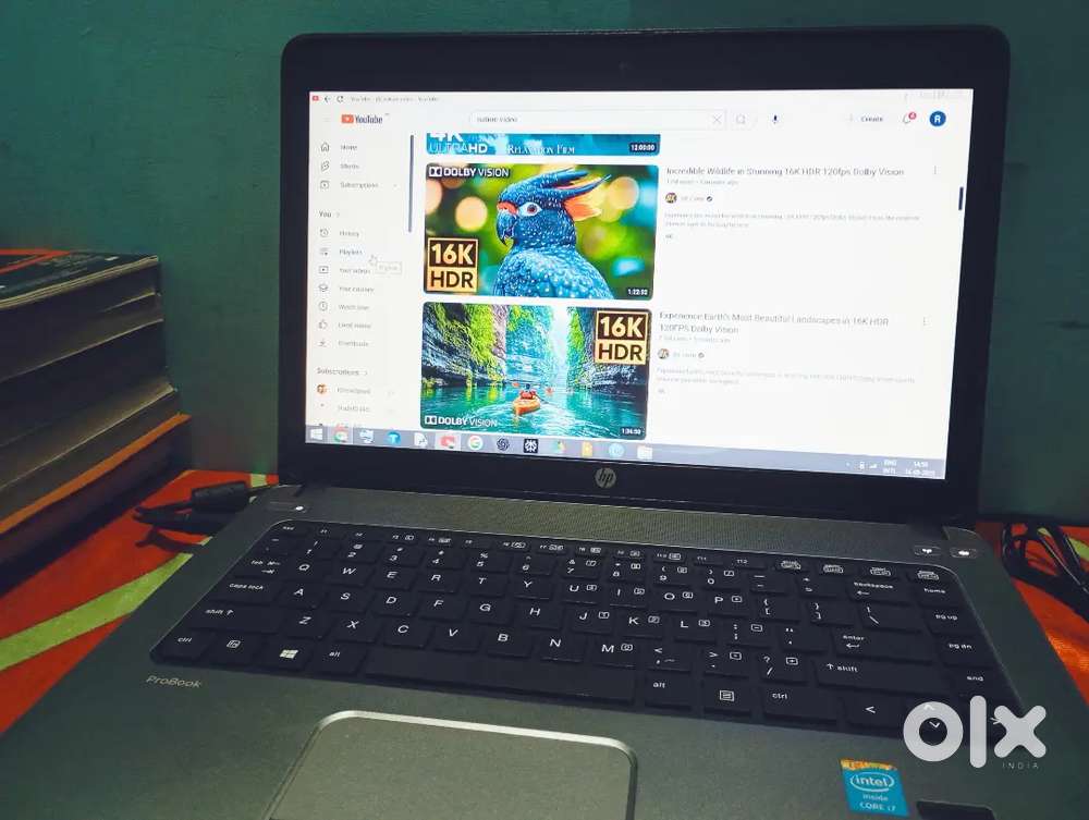 HP i7 processor laptop with 90 watt fast charger
