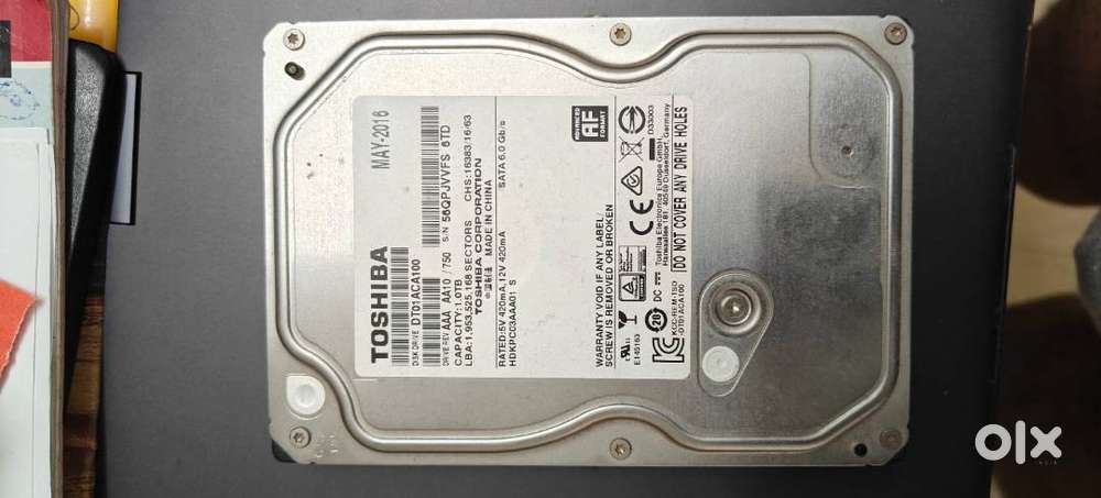Toshiba 1TB Hard Disk Drive