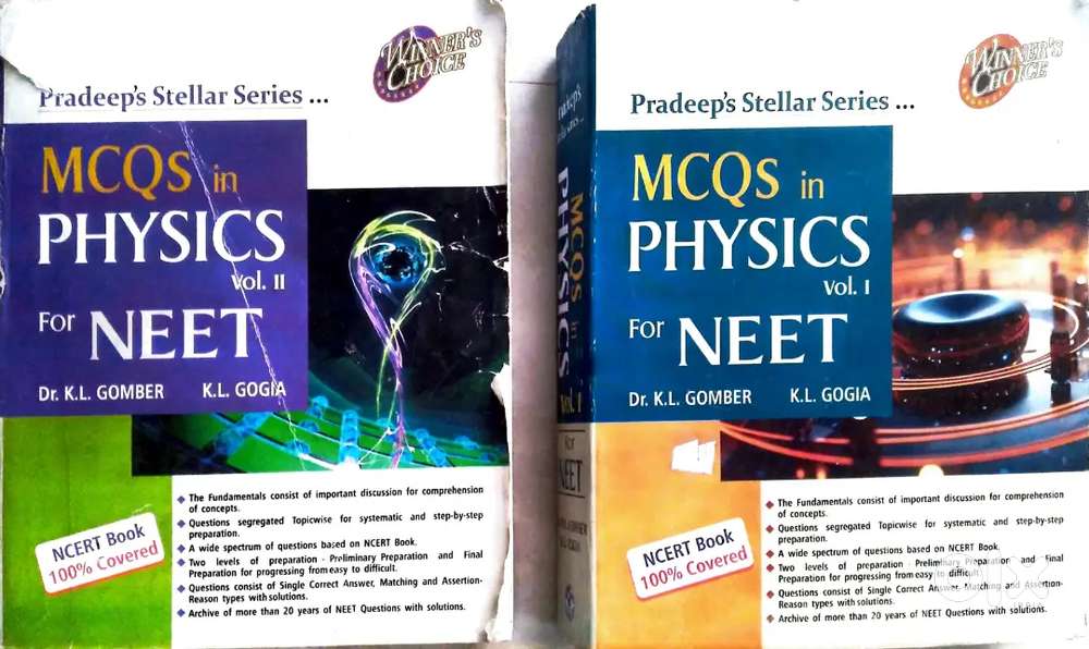 Pradeep's stellar series...MCQS in PHYSICS VOL 1 and VOL 2 FOR NEET