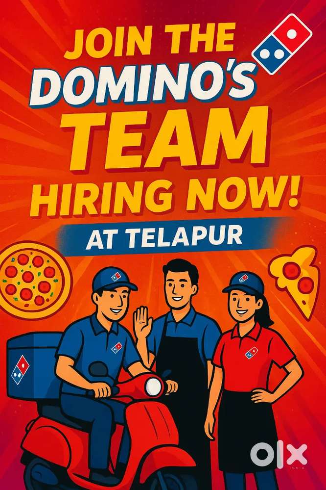 Bumfer vacancy in Dominos Telapur, Hyderabad