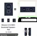 Mission lx 5.0 polk klipsch kef paradigam q acostic jamo home theater