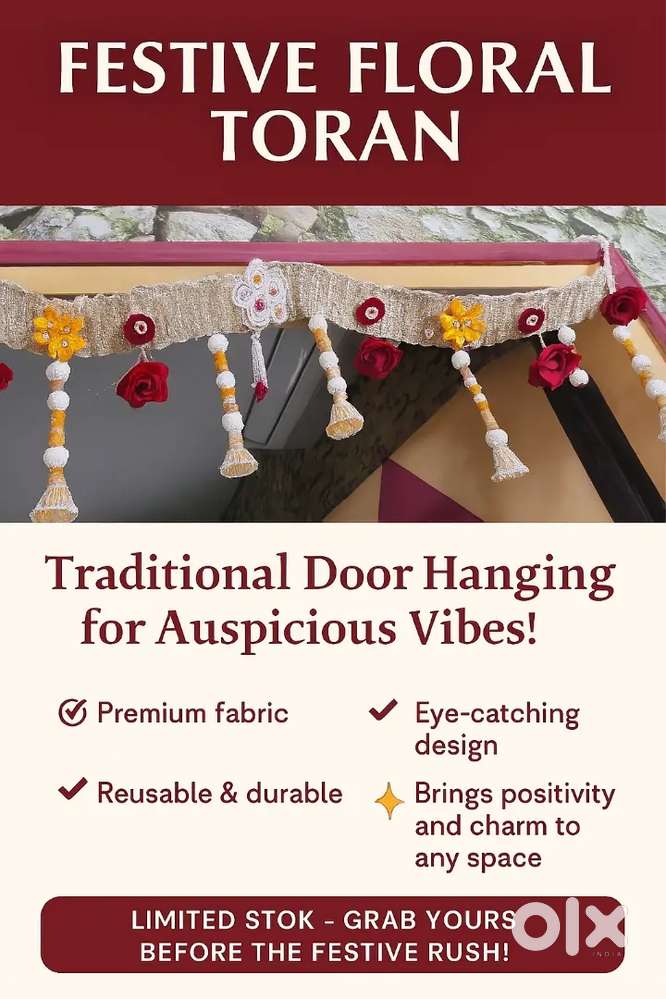 Handcrafted Floral Door Hanging and 1 utensil stand at cheap prices