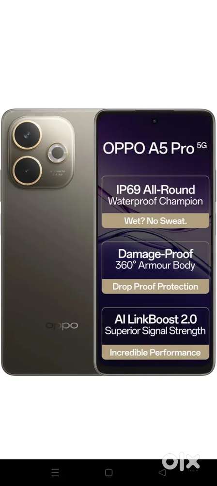 Oppo A5 pro 5G 8 gb ram and 128 storage ( under warranty )