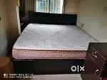 King size bed with spring mattress