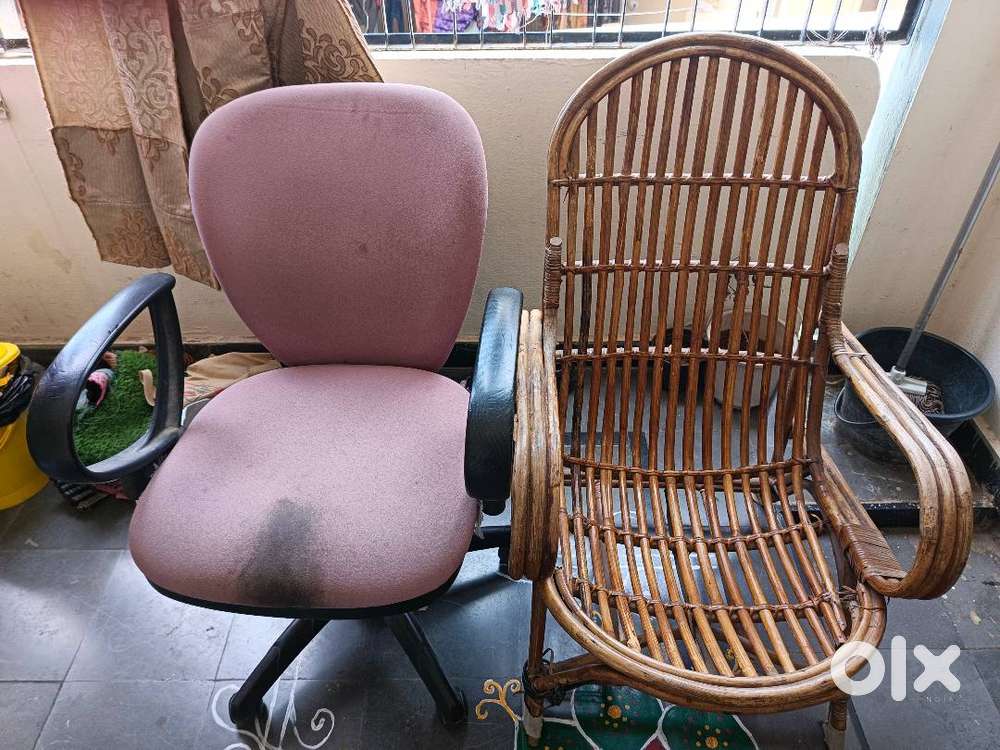 OFFICE EXECUTIVE CHAIR AND CANE EASY CHAIR FOR SALE