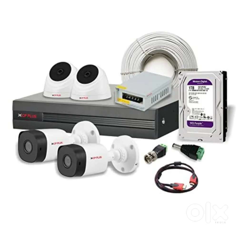 Cctv 4 camara,setup ₹12999