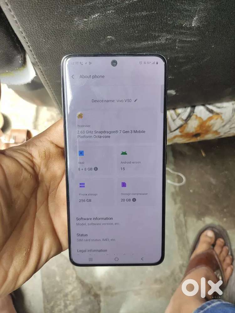 Vivo v50  5g 8gb 256gb 6 Mahina warranty