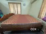 Teak cot with mattress