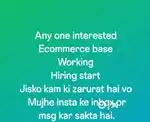 Work from office in sales department
