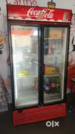 Double Door Coke Fridge