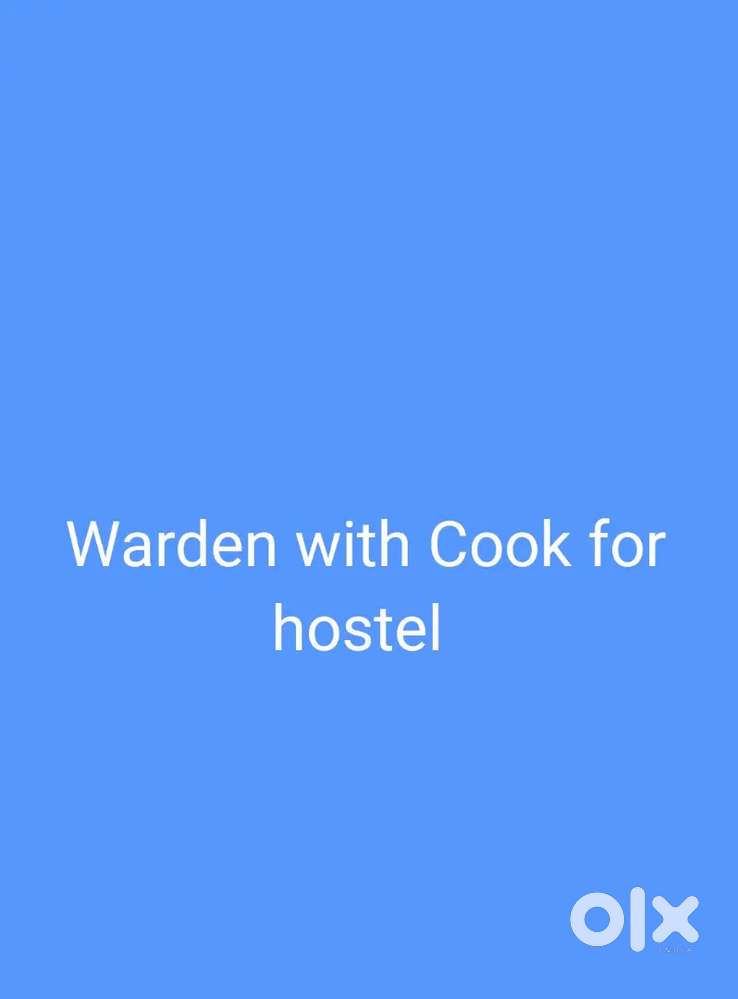 Hostel cook warden