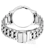 Titan Quartz Men’s Stylish Analog Watch – Silver Strap, Blue Dial