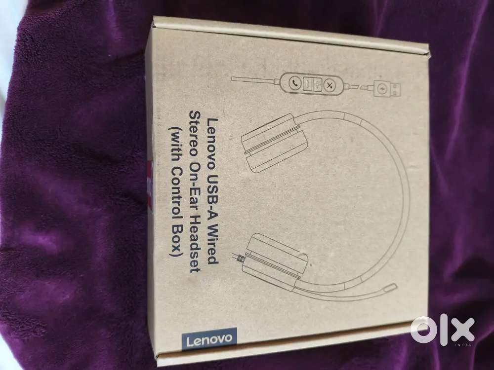 Lenevo USB wired headset with control box