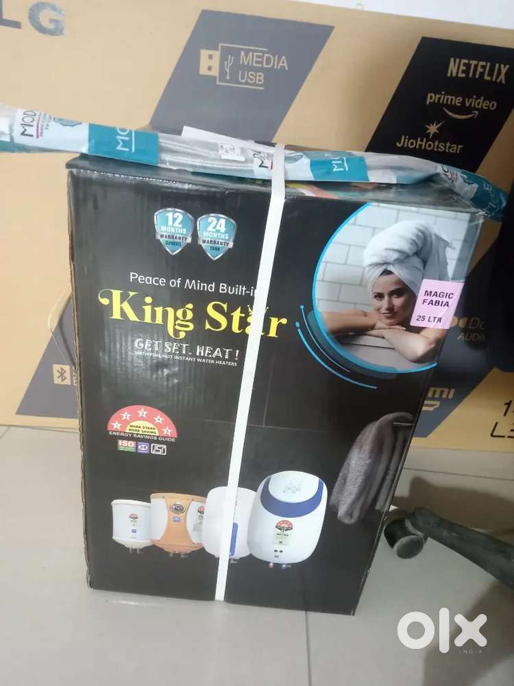 King star 25litre Geyser with 5star instant heat metal body