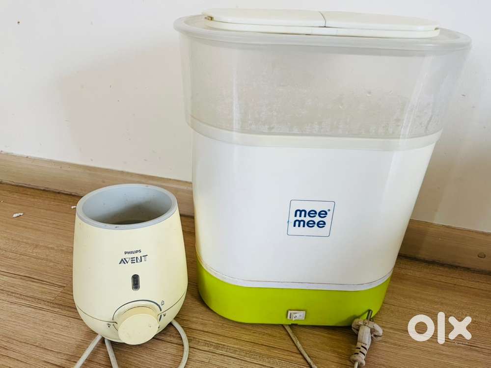 Baby bottle warmer, sterlizer and bed