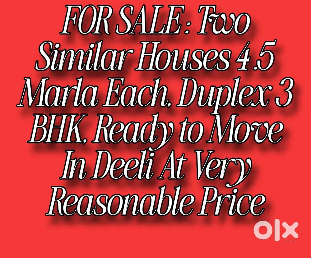 3 BHK DUPLEX HOUSE