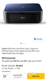Canon e560 printer working condition..any issue can return 2 weeks.