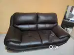 Sofa leather one godrej round sofa one been bag