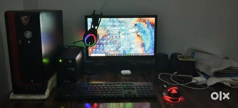 Computer and monitor both