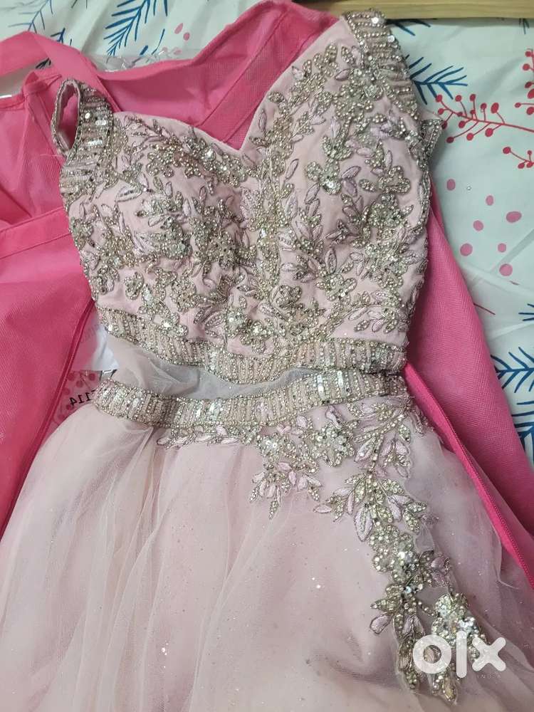 Pink Embroidered gown