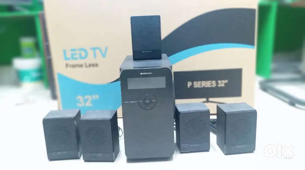 Lite used Zebronics 5.1 home theatre box and Full kit