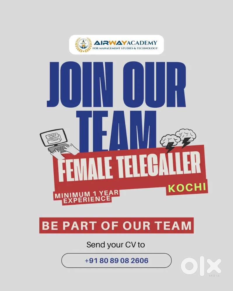 FEMALE TELECALLER VACCANCY AT KALOOR