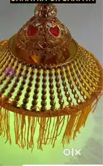 Golden Chatri decor for home temples, festivals